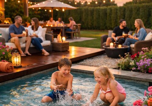 Am Beckenrand beginnt nicht nur das Planschen: So wird der Garten zum Familien-Hotspot